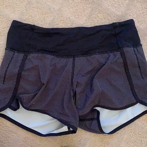 LULULEMON SHORTS (size 4 and 4 inches long)